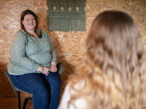 Ik in gesprek met client